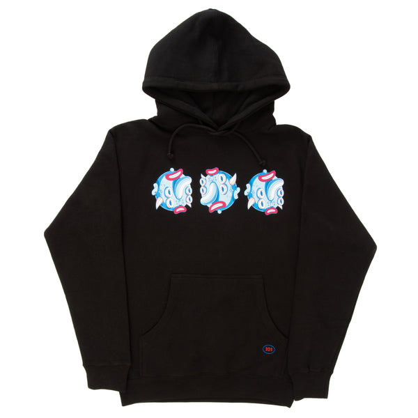 303 Boards - 303 Oval Birdcap Hoodie (Black)